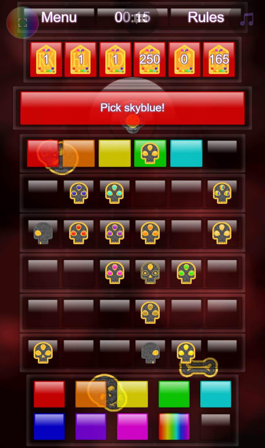 Code Breaker full color roll minus last tile