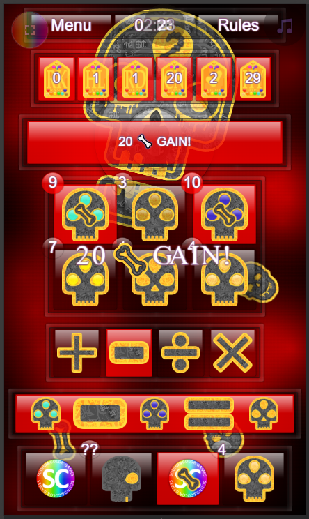 Plus Six board and hand tile selected